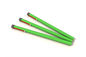 Green flashing tail - 30mm, Art.-Nr. RL25-010-30 Green flashing tail - 30mm, Art.-Nr. RL25-010-30
