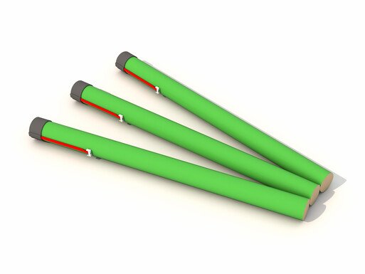 Silver tail to green crossette - 45mm-A-Nr-RL25-026-45