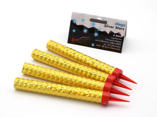 Mega Silver Stars - Fontäne-A-Nr-P60-01-12